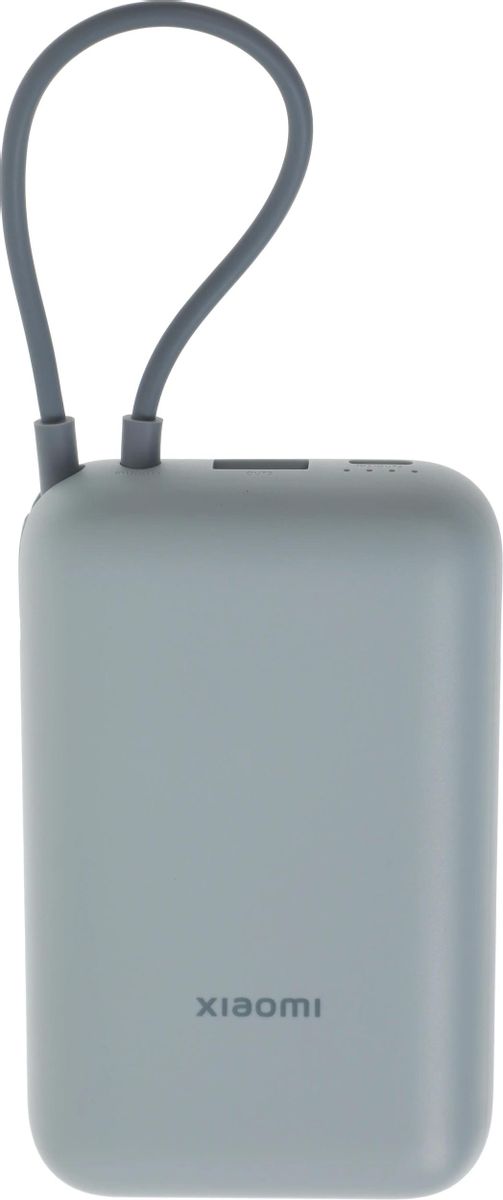 Xiaomi Power Bank 10000mAh (встроенный кабель) Ледяной синий GL Портативный аккумулятор