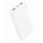 Аккумулятор внешний 20000mA BOROFONE BJ55A (2USB выхода 2,0A, TYPE-C) белый