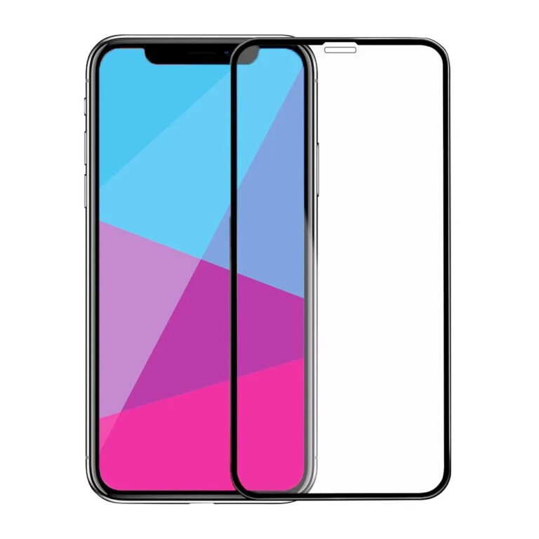 12 Apple iPhone , черное с рамкой полное покрытие Защитное стекло