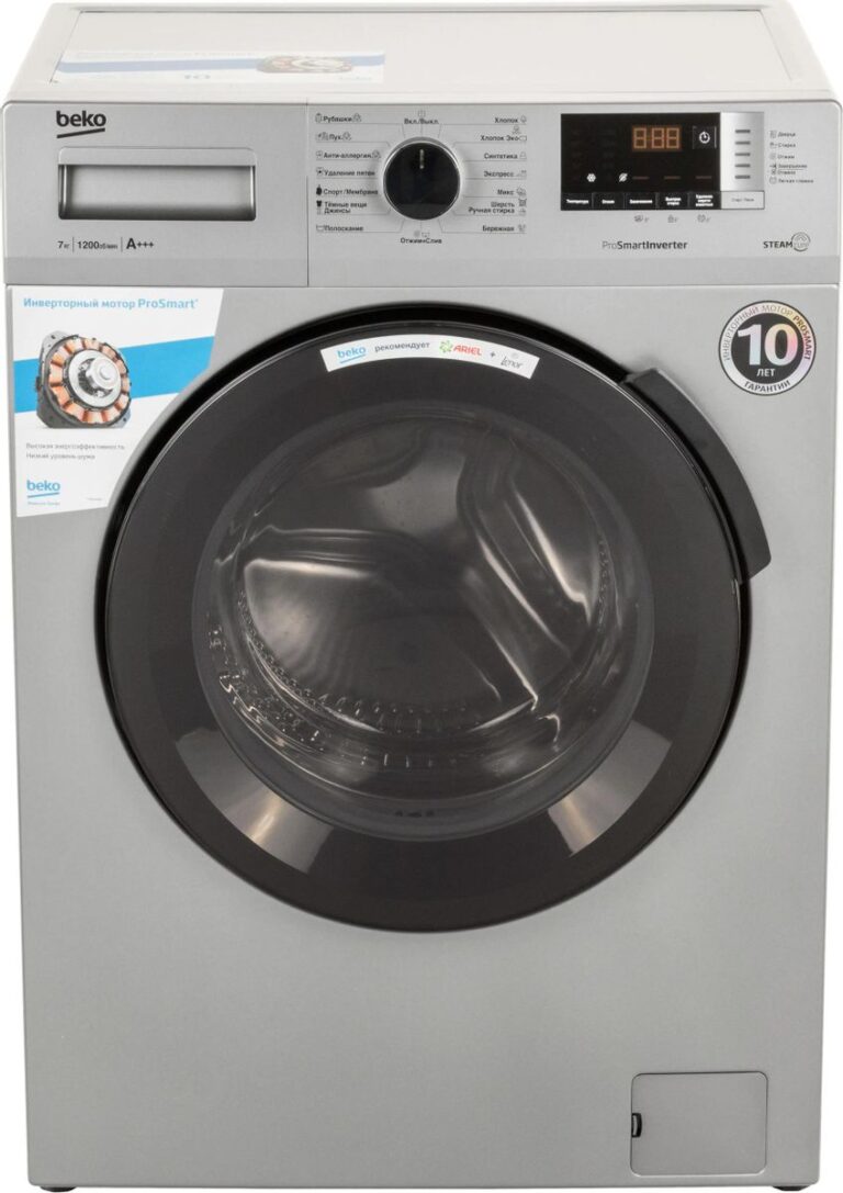 Beko RSPE78612S Серебристый Стиральная машина