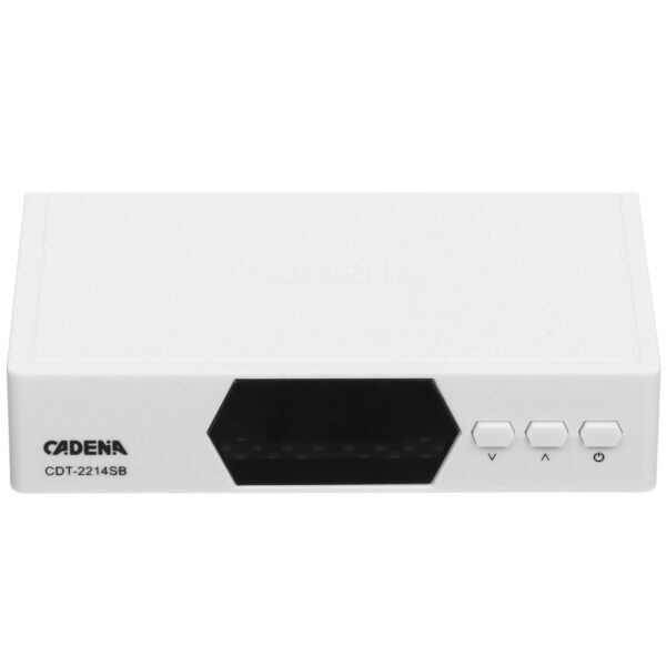 Cadena CDT-2214SB белый, DVB-T2, DVB-T, HDMI, USB 2.0 Приставка для цифрового ТВ