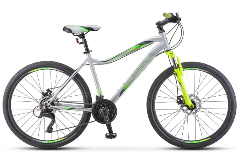 STELS Miss-5000 MD 26" V020 LU096322 LU089360 18" Серебристый/салатовый 2021 Велосипед