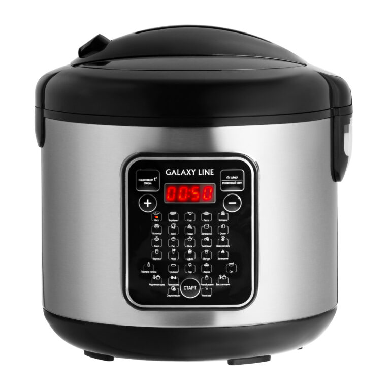 GALAXY LINE GL 2646 черный с серебристым Мультиварка