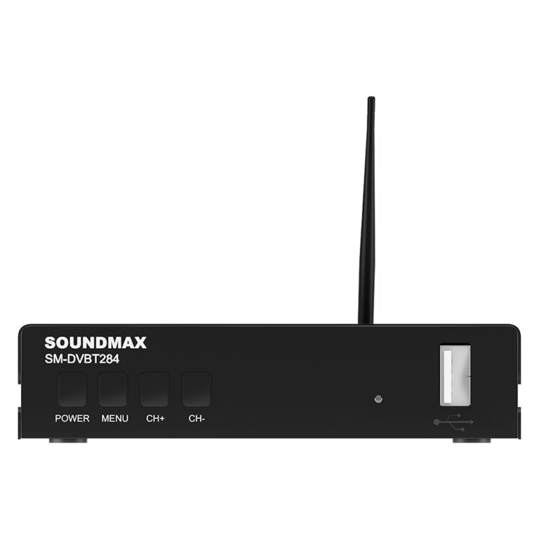 SoundMax SM-DVBT284 черный, DVB-T2, DVB-T, DVB-C, HDMI, USB 2.0 х2 Приставка для цифрового ТВ