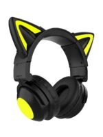 QUMO Party Cat mini ВТ 0052 (черно-желтый) c подсветкой Наушники