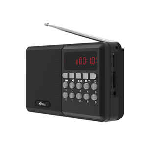 Ritmix RPR-001 black USB/Micro SD/FM/дисплей.Питание от аккумулятора. Радиоприемник