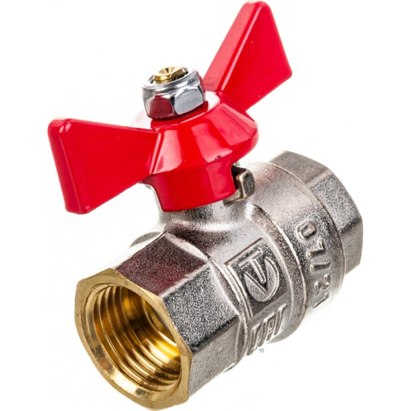 Valtec кран шаровый 1/2, вн-вн, бабочка/VT.217.N.04