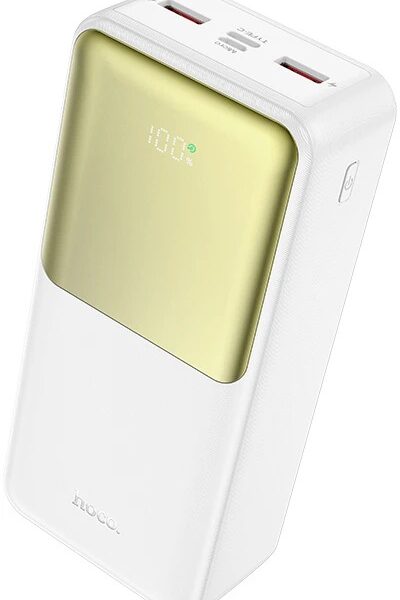 HOCO J136B Белый выход: 2USB, MicroUSB Аккумулятор внешний 30000mAh