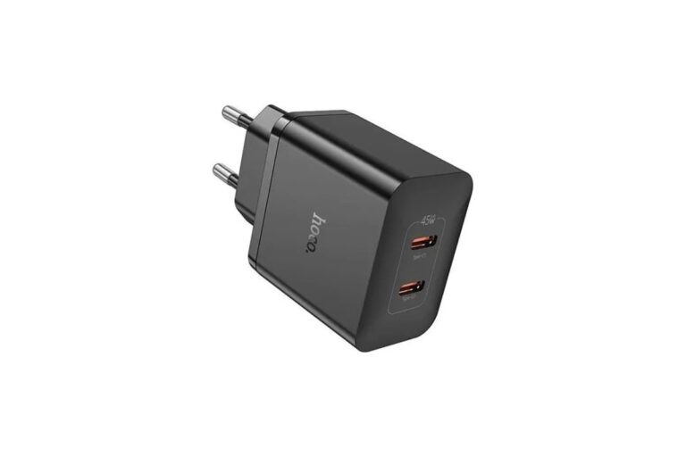 HOCO N35 Streamer dual-port PD45W(2 Type-С), черный Блок питания (сетевой адаптер)