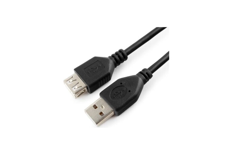 Кабель Cablexpert USB 2.0 Pro AM/AF, удлинитель 1.8м, экран, феррит.кольцо, черный (CCF-USB2-AMAF-6)