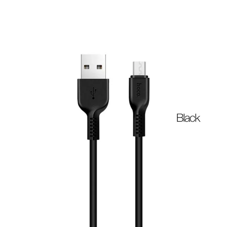 Кабель HOCO micro USB 1.0м  X20 (черный) X20/micro/1м