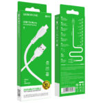 Кабель USB-microUSB, 1.0м,  для зарядки и передачи данных, белый, (BX51)  BOROFONE 3.0A, ПВХ (PVC),