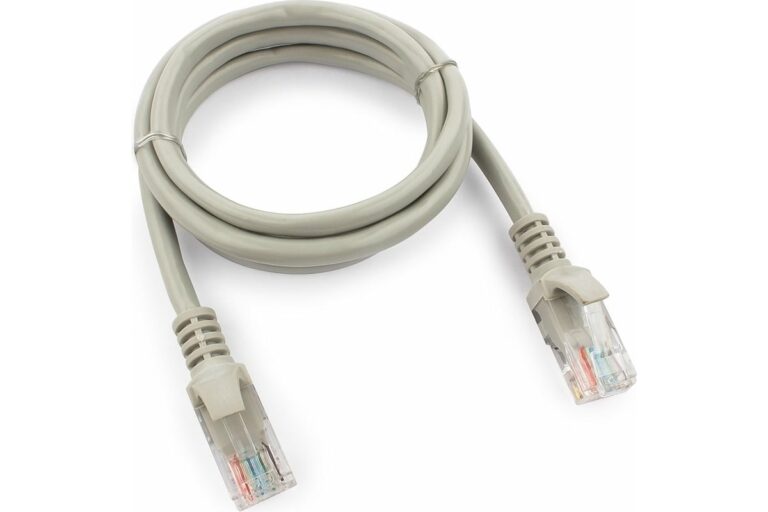 Патч-корд UTP Cablexpert кат.5e, 1м, литой, многожильный (серый)