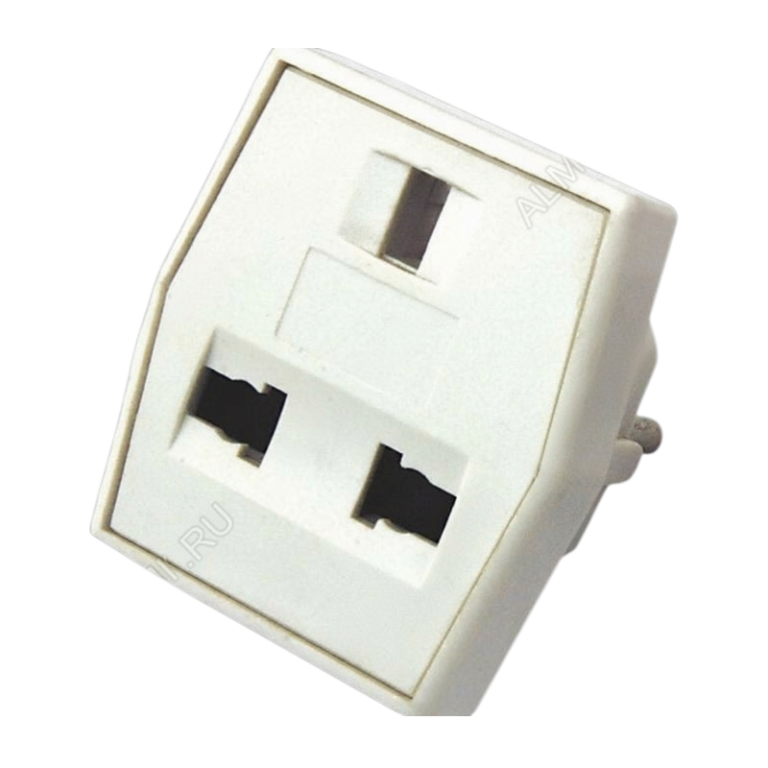 Переходник (4052) сетевой КВАДРАТ 220V
