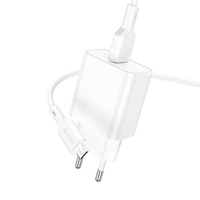 BOROFONE BA72A белый СЗУ micro USB 3,0A (1USB, 18W, QC 3.0)