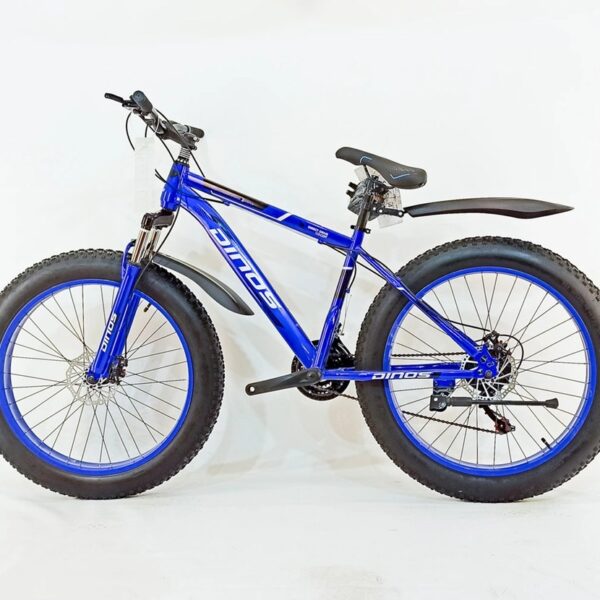Dinos 26" 21скор (стальная рама, диск. тормоз) Синий (DIN-31-3) Велосипед Fatbike