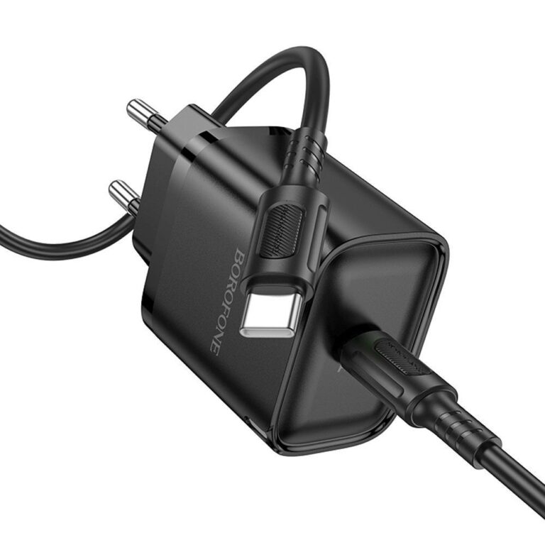 BOROFONE BA84A черный СЗУ+кабель (USB-C) [USB-C(1), 3A, 30W, QC 3.0/PD]
