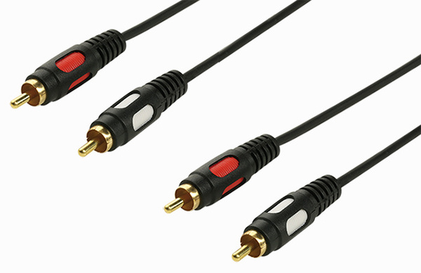 Шнур (60-011) 2RCA/2RCA 3.0м  ALENCOM Plastic-Gold