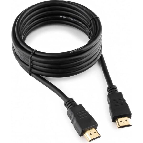 Шнур HDMI шт/HDMI шт 3.0м (ver 1.4) белый (CC-HDMI4-W-10)  CABLEXPERT Plastic-Gold