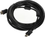 Шнур HDMI шт/HDMI шт 5.0м (с фильтрами) (5-813 5.0)  PREMIER Plastic-Gold