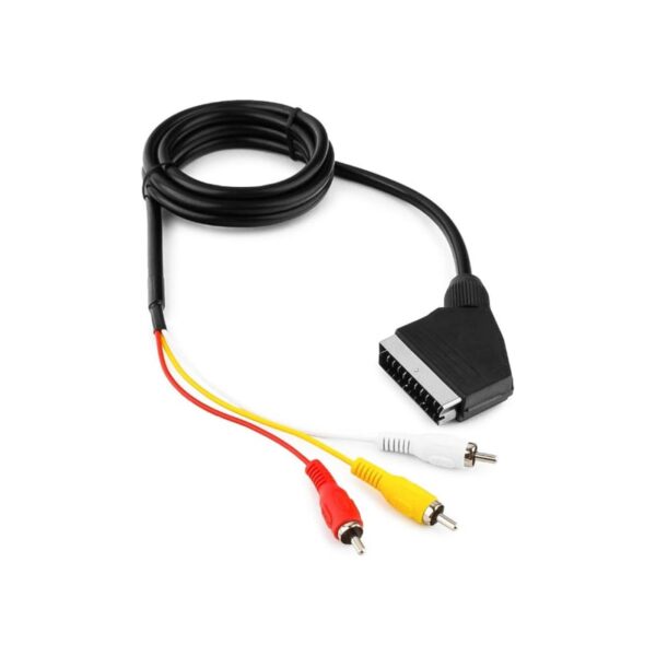 Шнур SCART/3RCA 1.2м ВХОД-ВЫХОД (66-003) ALENCOM