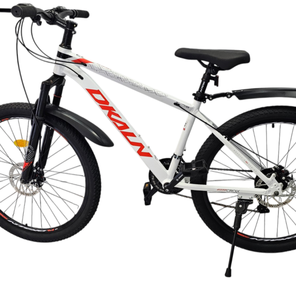 Dkaln 26" 24скор (алюминиевая рама, диск. тормоз, L-Twoo) Бело-красный (DK-718) Велосипед