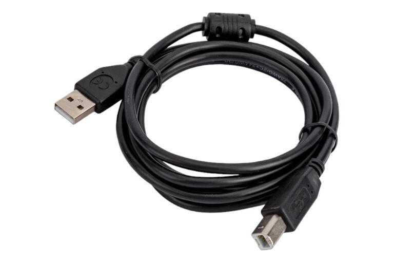 Шнур USB A шт/USB B шт 1.8м (CCF-USB2-AMBM-6) экранированный, черный  CABLEXPERT с ферритовым фильтр