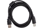 Шнур USB A шт/USB B шт 1.8м (CCF-USB2-AMBM-6) экранированный, черный  CABLEXPERT с ферритовым фильтр