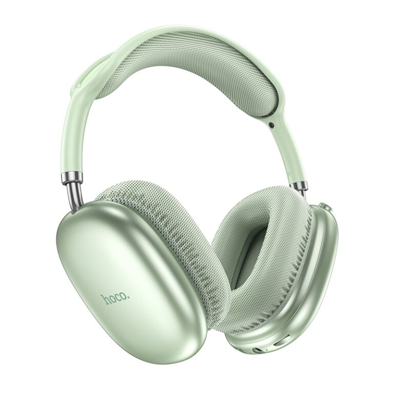 HOCO W35 Air Triumpf, полноразмерные с микрофоном, зеленые Наушники беспроводные