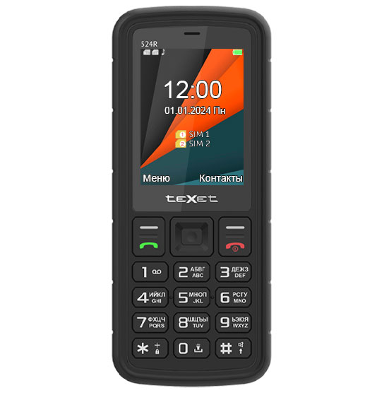 TEXET TM-524R черный Мобильный телефон