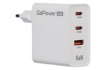 GOPOWER 1USB+2TYPE-C 65W QC3.0 GAN белый Сетевое зарядное устройство