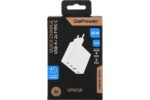 GOPOWER 1USB+2TYPE-C 65W QC3.0 GAN белый Сетевое зарядное устройство