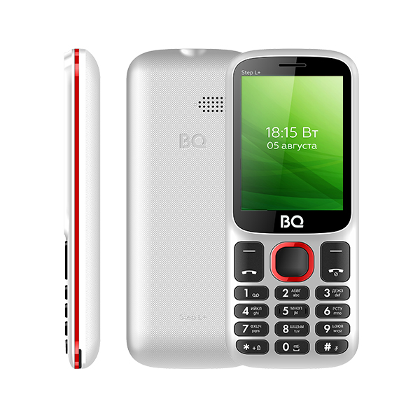 BQ 2440 Step L+ белый/красный Мобильный телефон