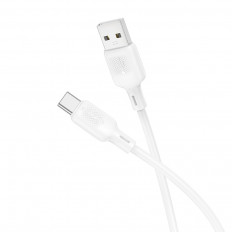 Кабель USB-microUSB, 1.0м,  для зарядки и передачи данных, белый, BX113 Lenny
