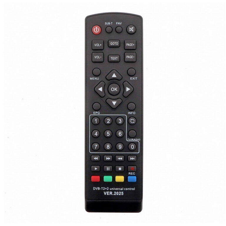 ПДУ УНИВЕРСАЛ DVB-T2+2 ver.2025 (для цифр.ресиверов разных моделей) инструкция на русском языке