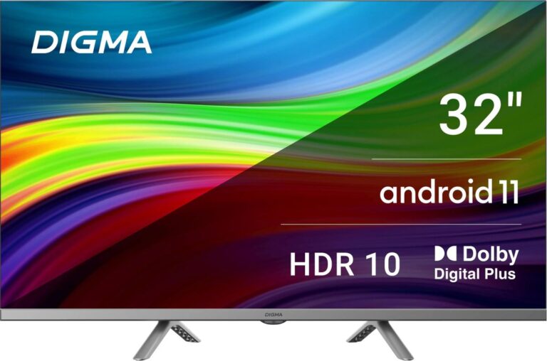 Digma DM-LED32SBB39 темно-серебристый Телевизор
