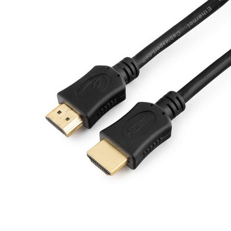 Шнур HDMI шт/HDMI шт 3.0м (ver 2.0) UHD 4K/60Hz (FDM14 3.0M)  FaizFull Plastic-Gold, силикон