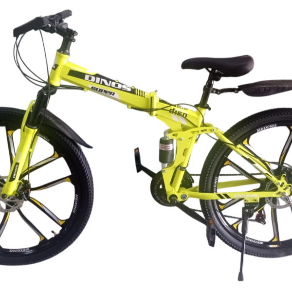 Dinos 26" DIN-7-4 21скор (стальная 2х-подв.скл. рама, диск. тормоз, Литые диск) Зеленый Велосипед