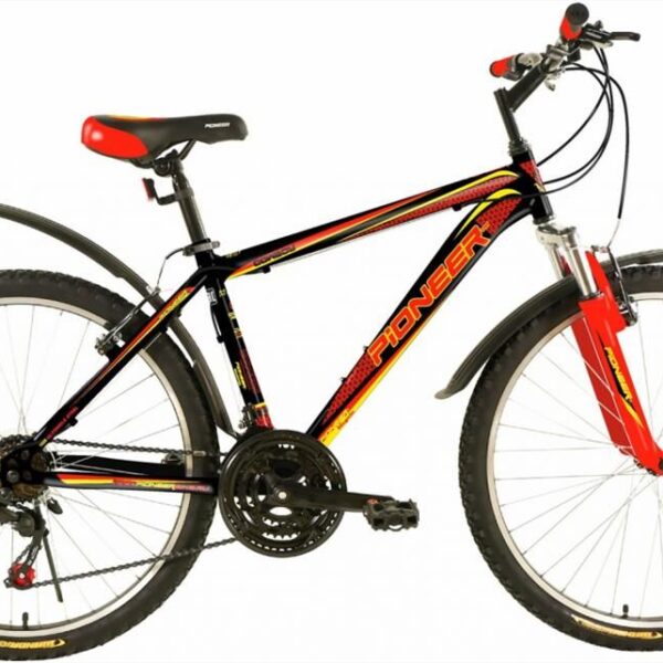 PIONEER COWBOY 26"/16" black-red-yellow Велосипед