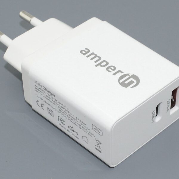 Amperin USB-A, USB-C (YDS-TC045-011PK) 45W, белый Блок питания (сетевой адаптер)