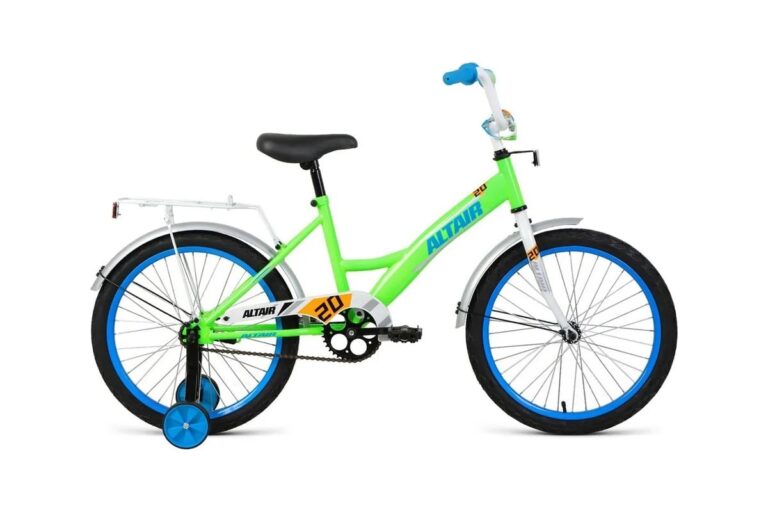 ALTAIR KIDS 20 (20" 1 ск. рост. 13") 2022, ярко-зеленый/синий, IBK22AL20040